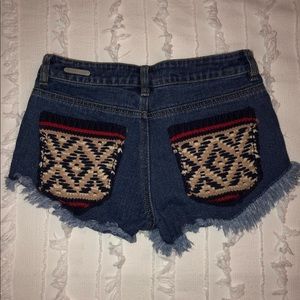 Denim shorts